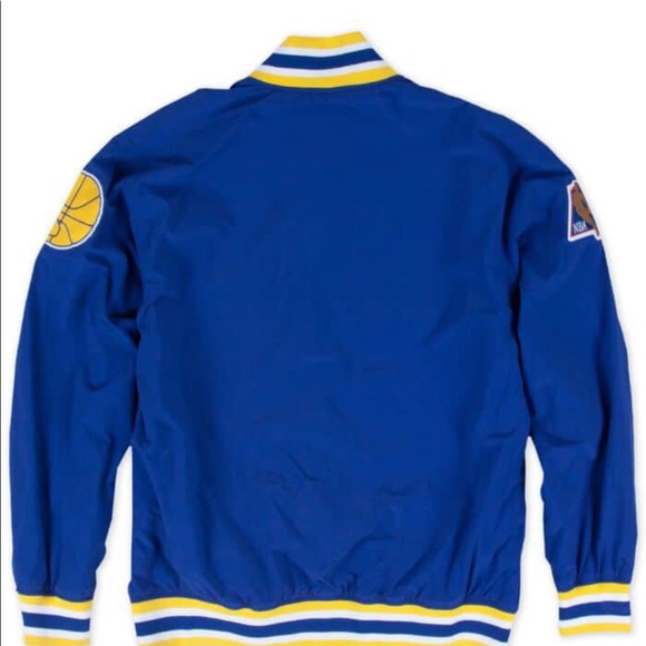 Authentic Mitchell & Ness Golden State Warriors Warm Up Jacket 44 Large - Picture 2 of 2